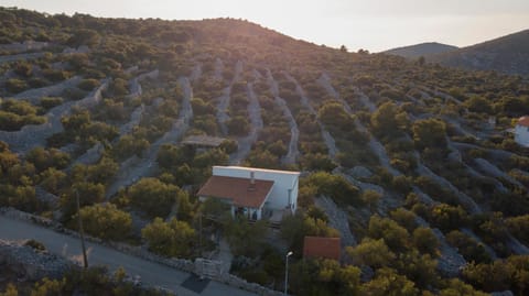 Property building, Bird's eye view, Sunset