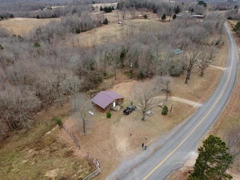 Cedar cabin located on a buffalo farm Cabin in Arkansas