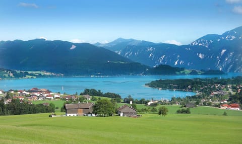 Natural landscape, Lake view, Mountain view