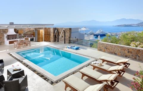 Patio, BBQ facilities, Landmark view, Sea view, Swimming pool, Continental breakfast