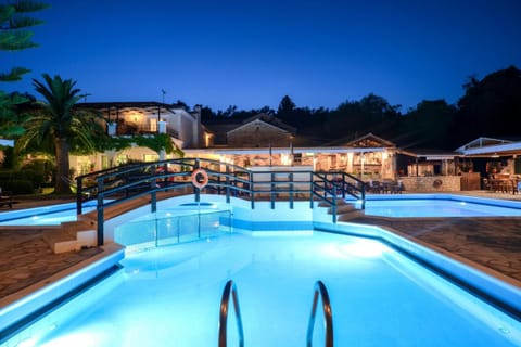 Swimming pool, Sunset