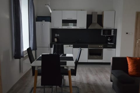 Kitchen or kitchenette, Living room, Dining area