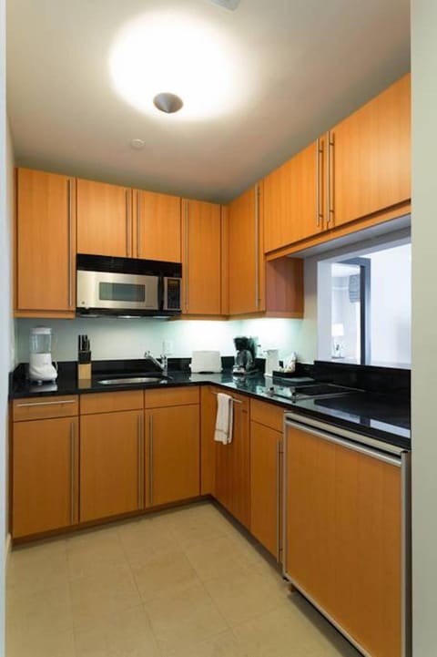 Kitchen or kitchenette, oven, stove