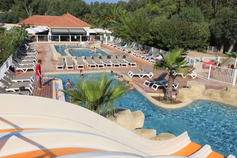 Bird's eye view, Summer, Aqua park, Pool view, Swimming pool