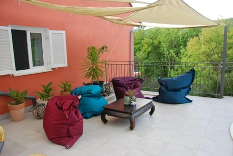 Balcony/Terrace, Seating area, Garden view