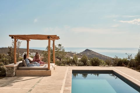 Patio, Day, People, Natural landscape, Mountain view, Pool view, Sea view, Swimming pool