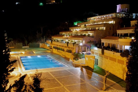 Property building, Night, Pool view