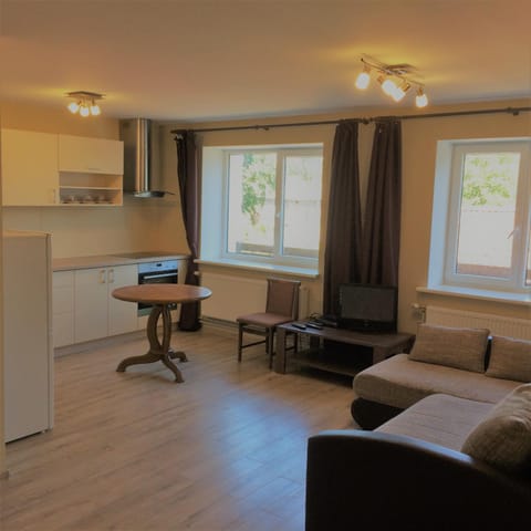 Living room, Seating area, Dining area