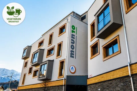 Property building, Facade/entrance, Logo/Certificate/Sign, Mountain view