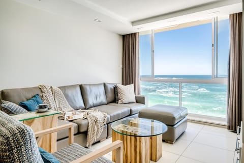 View (from property/room), Living room, Seating area, Sea view