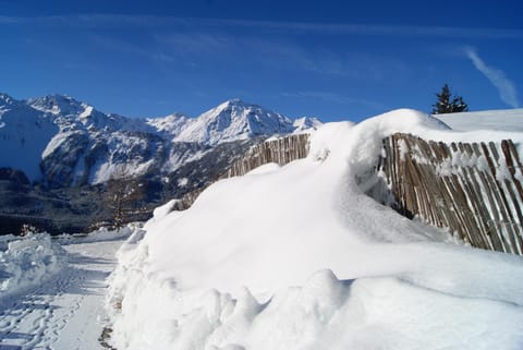 Day, Winter, Hiking, Mountain view