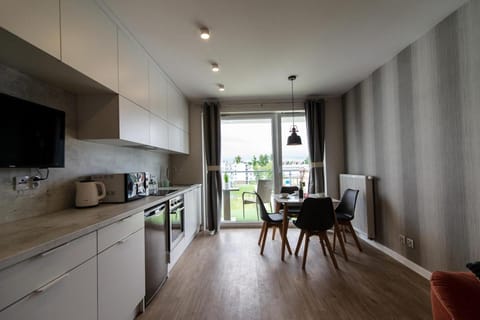Kitchen or kitchenette, Dining area, stove