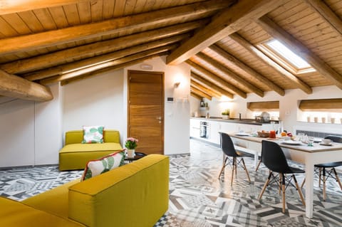 Kitchen or kitchenette, Living room, Dining area