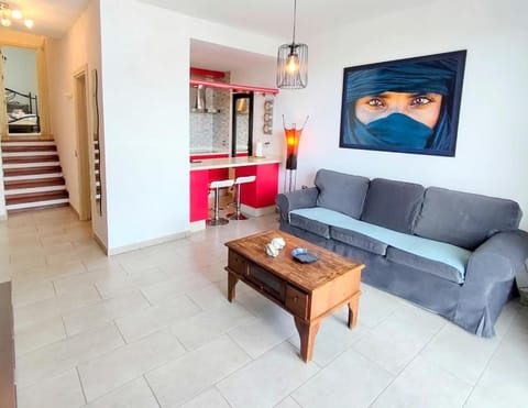 Living room, kitchen
