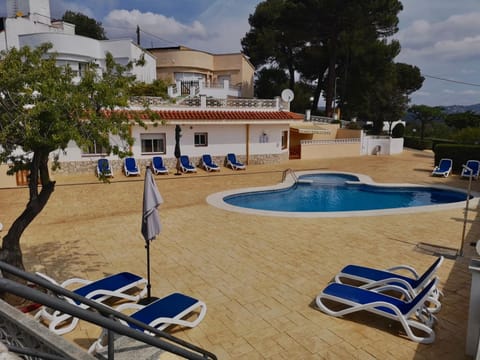 Pool view, sunbed