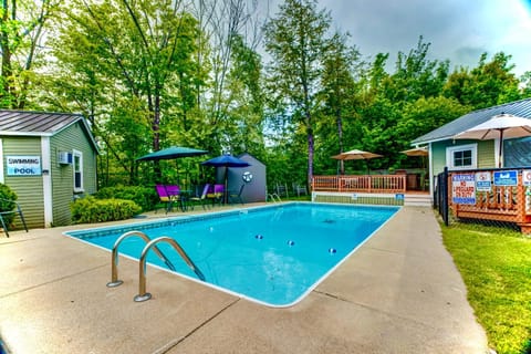 Patio, Swimming pool, sunbed