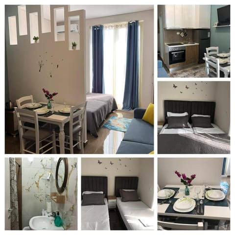 Bed, Kitchen or kitchenette, Photo of the whole room, Dining area, Bedroom, oven