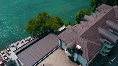 Property building, Natural landscape, Bird's eye view, River view