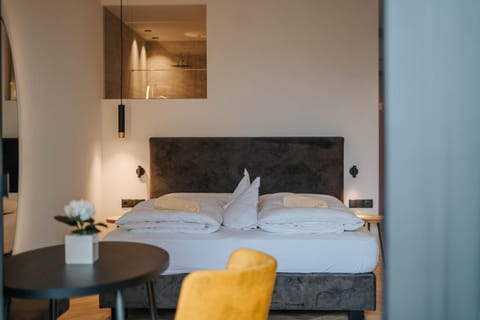 Bed, Living room, Photo of the whole room, Seating area, Bedroom