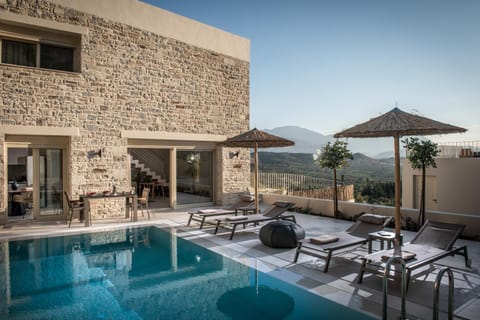 View (from property/room), Balcony/Terrace, Pool view, Swimming pool