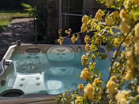 Natural landscape, Garden, Hot Tub, Garden view
