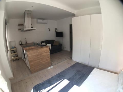 Bed, Kitchen or kitchenette, Living room, Bedroom
