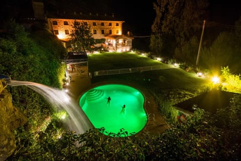 Night, Garden, On site, Pool view, Swimming pool