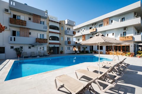 Property building, Patio, Day, View (from property/room), Swimming pool