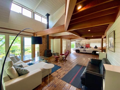 Living room, fireplace