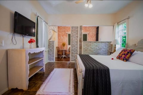 Communal lounge/ TV room, Bed, Photo of the whole room, Bedroom, fireplace