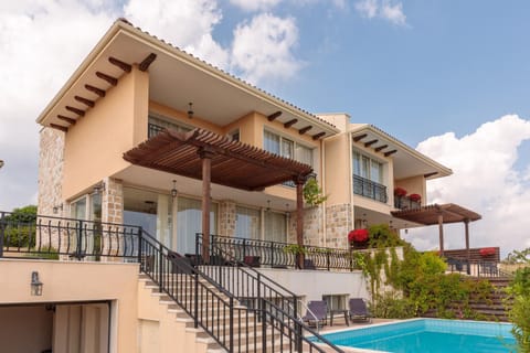 Property building, Patio, Day, View (from property/room), Balcony/Terrace, Pool view, Swimming pool