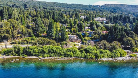 Property building, Natural landscape, Bird's eye view, Lake view