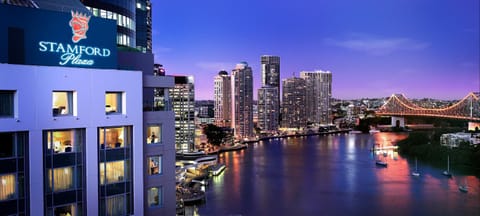 Nearby landmark, Night, City view, River view
