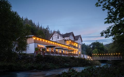 Property building, Sunset