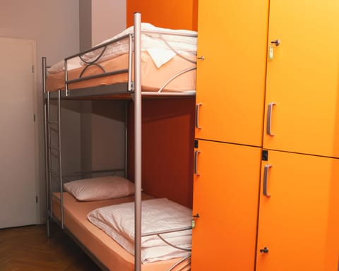 bunk bed, wardrobe