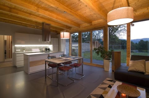 Kitchen or kitchenette, Living room, Seating area