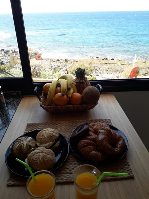 Natural landscape, Beach, Food, Sea view, Breakfast