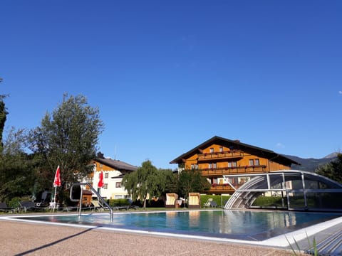 Property building, Summer, Mountain view, Pool view