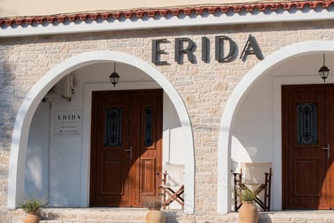 Facade/entrance, Text overlay