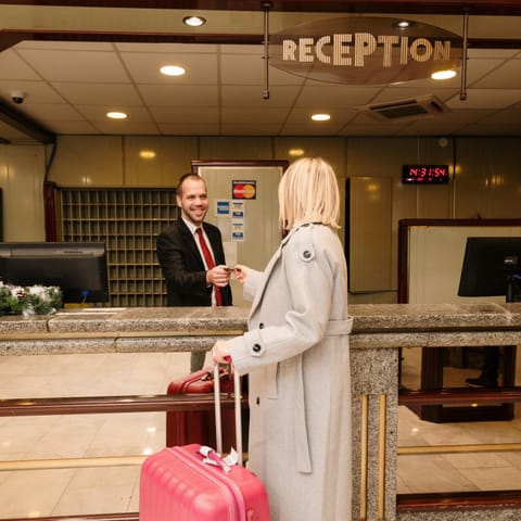 People, Lobby or reception