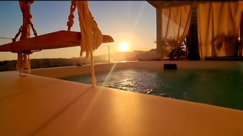 Natural landscape, Hot Tub, Hot Tub, Sunset