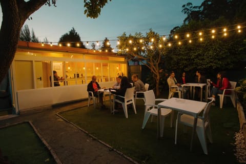 Patio, Night, People, Kitchen or kitchenette, group of guests
