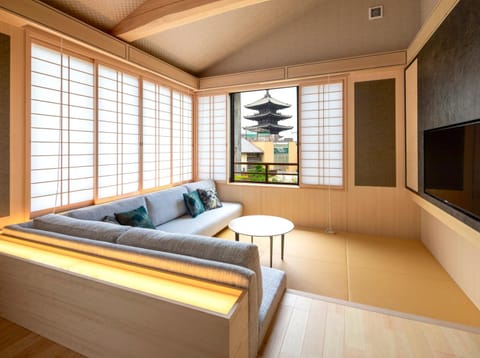 Living room, City view, Landmark view