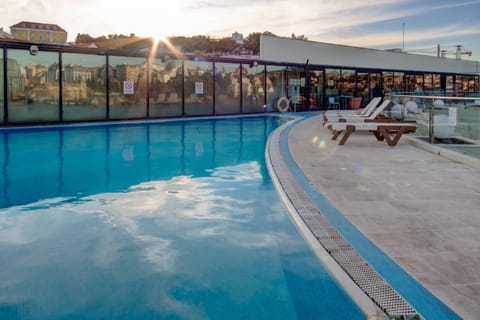 Swimming pool, Sunrise, Sunset