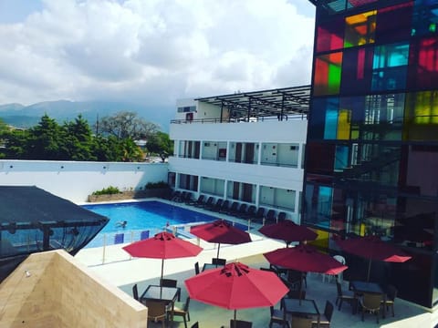 Property building, Pool view