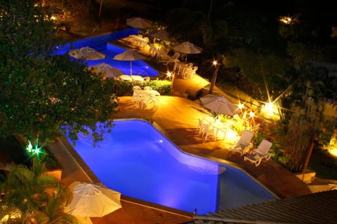 Night, Garden, Garden view, Pool view, Swimming pool