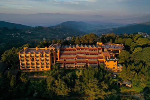 Property building, Natural landscape, Bird's eye view, Mountain view