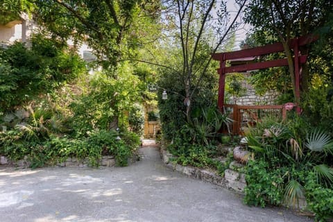 Natural landscape, Garden, Parking