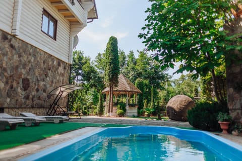 Summer, Garden, Swimming pool