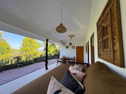 Balcony/Terrace, Living room, Seating area, Garden view